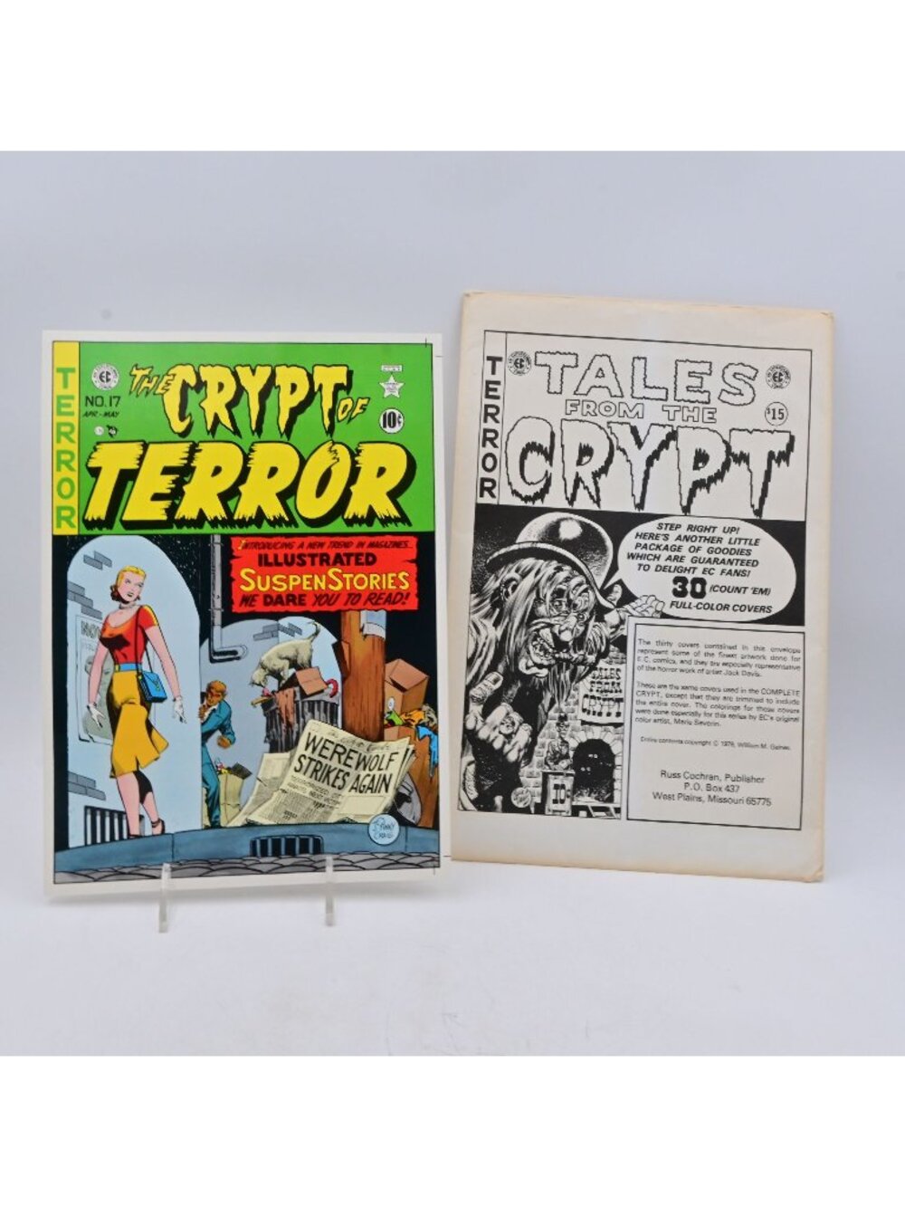 The Crypt Of Terror & Tales From The Crypt Cover Art Print Reprints